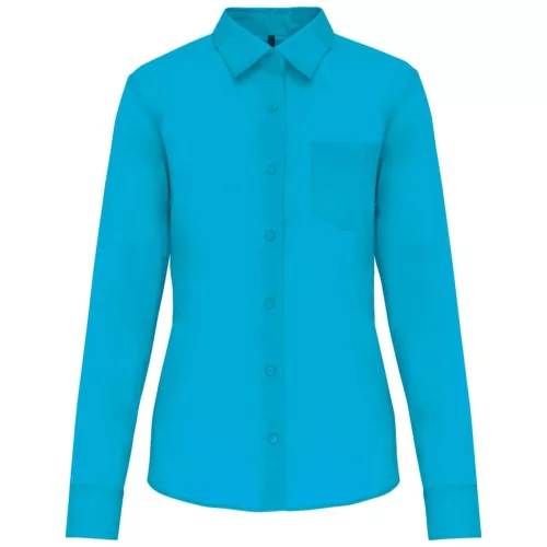 Kariban KA549 JESSICA - NŐI HOSSZÚ UJJÚ KÖNNYEN KEZELHETŐ POLYCOTTON POPLIN ING L