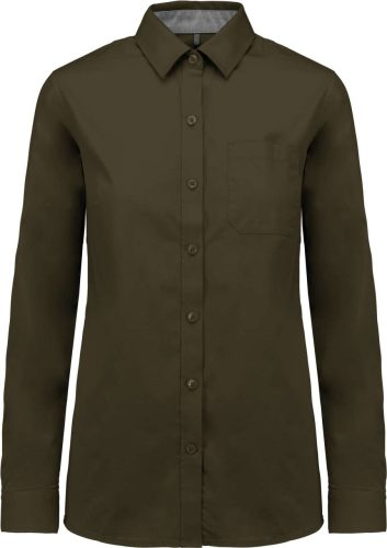 Kariban KA585 LADIES’ NEVADA LONG SLEEVE COTTON SHIRT XS