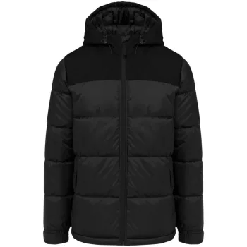   Kariban KA6163 UNISZEX KÉT SZÍNŰ BÉLELT KAPUCNIS KABÁT XS