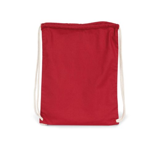 Kimood KI0139 ORGANIC COTTON BACKPACK WITH DRAWSTRING CARRY HANDLES U