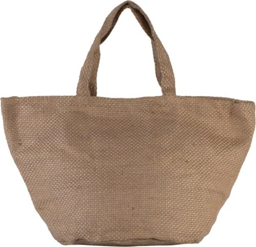Kimood KI0227 100% NATURAL YARN DYED JUTE BAG U