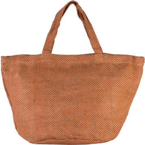Kimood KI0227 100% NATURAL YARN DYED JUTE BAG U