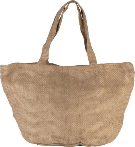 Kimood KI0227 100% NATURAL YARN DYED JUTE BAG U