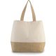 Kimood KI0235 CANVAS & JUTE HOLD-ALL SHOPPER BAG U