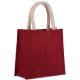 Kimood KI0272 JUTE CANVAS TOTE - SMALL U