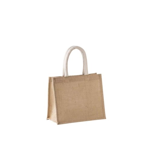 Kimood KI0273 JUTE CANVAS TOTE - MEDIUM U