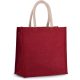 Kimood KI0274 JUTE CANVAS TOTE - LARGE U