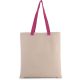Kimood KI0277 FLAT CANVAS SHOPPER WITH CONTRAST HANDLE U