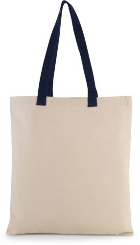 Kimood KI0277 FLAT CANVAS SHOPPER WITH CONTRAST HANDLE U