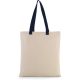 Kimood KI0277 FLAT CANVAS SHOPPER WITH CONTRAST HANDLE U