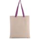 Kimood KI0277 FLAT CANVAS SHOPPER WITH CONTRAST HANDLE U