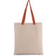 Kimood KI0277 FLAT CANVAS SHOPPER WITH CONTRAST HANDLE U