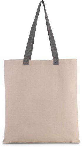 Kimood KI0277 FLAT CANVAS SHOPPER WITH CONTRAST HANDLE U