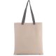 Kimood KI0277 FLAT CANVAS SHOPPER WITH CONTRAST HANDLE U