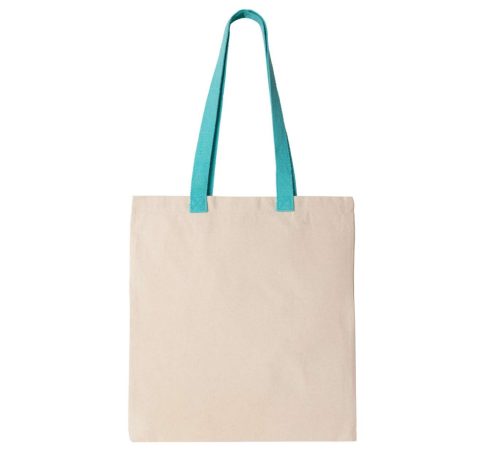Kimood KI0277 FLAT CANVAS SHOPPER WITH CONTRAST HANDLE U