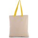 Kimood KI0277 FLAT CANVAS SHOPPER WITH CONTRAST HANDLE U