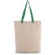 Kimood KI0278 SHOPPER BAG WITH GUSSET AND CONTRAST COLOUR HANDLE U