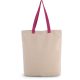 Kimood KI0278 SHOPPER BAG WITH GUSSET AND CONTRAST COLOUR HANDLE U
