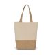 Kimood KI0298 SHOPPING BAG IN COTTON AND BONDED JUTE THREADS U