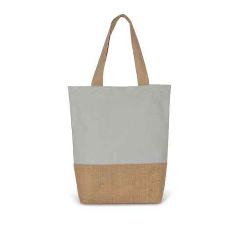 Kimood KI0298 SHOPPING BAG IN COTTON AND BONDED JUTE THREADS U