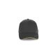 K-UP KP198 CAP IN ORGANIC COTTON WITH CONTRASTING SANDWICH PEAK - 6 PANELS U
