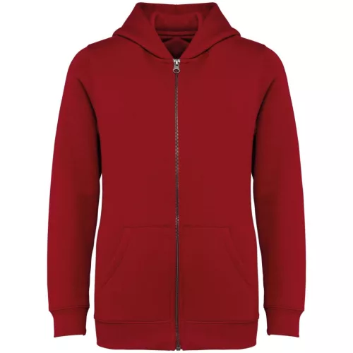 Native Spirit NS405 KÖRNYEZETBARÁT VÉGIG ZIPZÁRAS KAPUCNIS GYERMEK PULÓVER 12/14