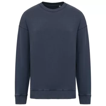   Native Spirit NS447 UNISZEX MOSOTT HATÁSÚ OVERSIZED KÖRNYAKAS PULÓVER XS