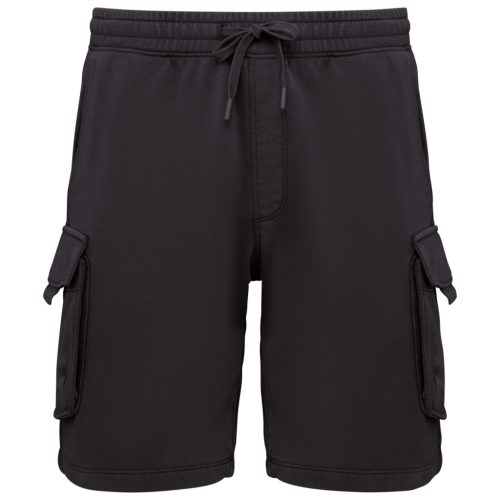 Native Spirit NS717 MEN’S FRENCH TERRY WASHED EFFECT CARGO SHORTS L