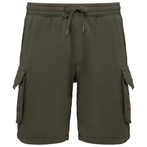 Native Spirit NS717 MEN’S FRENCH TERRY WASHED EFFECT CARGO SHORTS XL