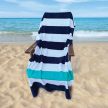 Olima OLV4040 OLIMA „NAUTICAL STRIPE” BEACH VELOUR TOWEL 90X180