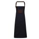 Premier PR136 'DIVISION' WAXED LOOK DENIM BIB APRON WITH FAUX LEATHER U