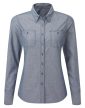 Premier PR347 NŐI ORGANIKUS PAMUT CHAMBRAY FAIRTRADE ING M