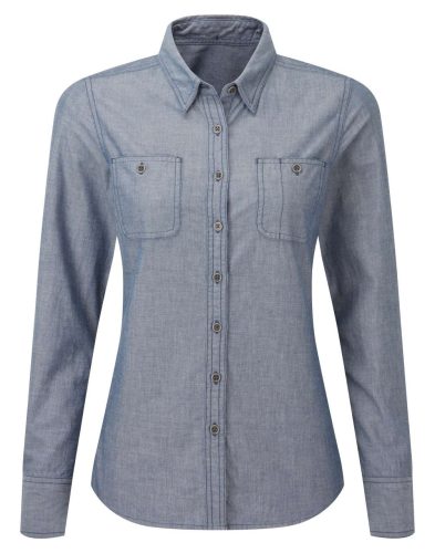 Premier PR347 NŐI ORGANIKUS PAMUT CHAMBRAY FAIRTRADE ING S