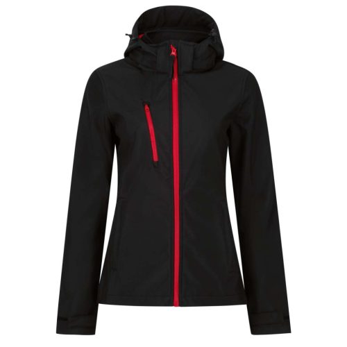 Regatta RETRA702 WOMEN'S VENTURER 3 LAYER HOODED PRINTABLE SOFTSHELL JACKET 10