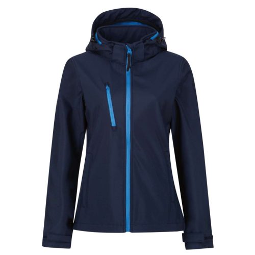 Regatta RETRA702 WOMEN'S VENTURER 3 LAYER HOODED PRINTABLE SOFTSHELL JACKET 12