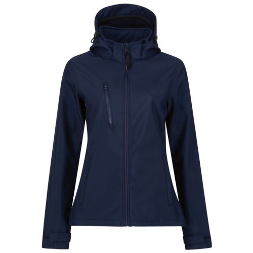 Regatta RETRA702 WOMEN'S VENTURER 3 LAYER HOODED PRINTABLE SOFTSHELL JACKET 10