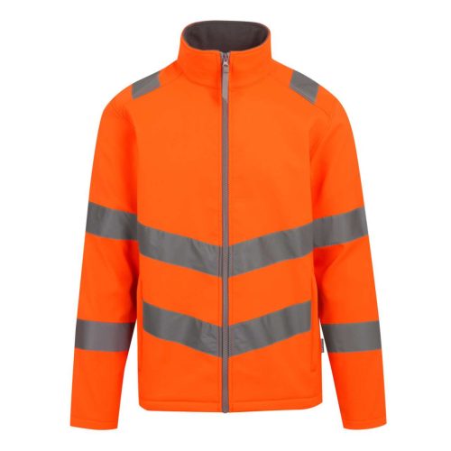 Regatta RETRA712 HI-VIS PRO CONTRACT ABLAZE 2 LAYER SOFTSHELL JACKET (CLASS 3) L