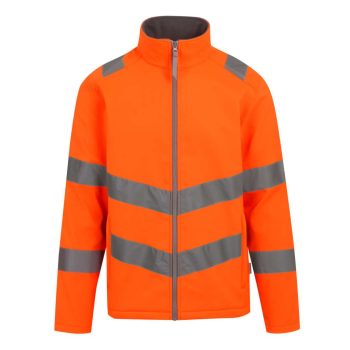   Regatta RETRA712 HI-VIS PRO CONTRACT ABLAZE 2 LAYER SOFTSHELL JACKET (CLASS 3) S