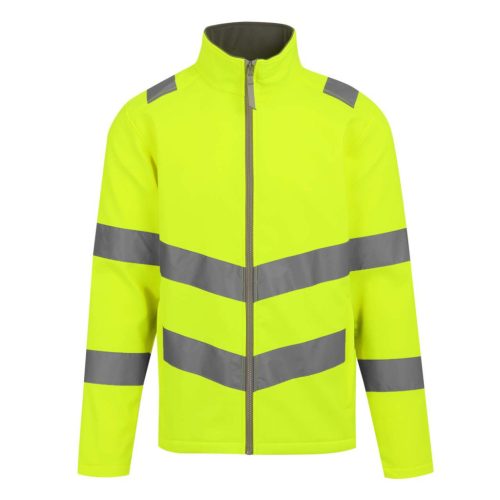 Regatta RETRA712 HI-VIS PRO CONTRACT ABLAZE 2 LAYER SOFTSHELL JACKET (CLASS 3) XL