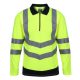 Regatta RETRS192 PRO HI-VIS LS POLO SHIRT 2XL