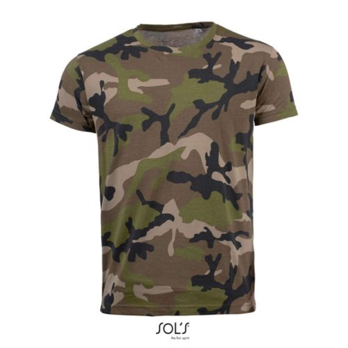 SOL'S SO01188 SOL'S CAMO MEN - KÖRNYAKÚ PÓLÓ M