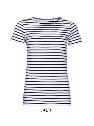 SOL'S SO01399 SOL'S MILES WOMEN - KEREKNYAKÚ CSÍKOS PÓLÓ XL