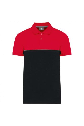 Designed To Work WK210 UNISEX ECO-FRIENDLY TWO-TONE SHORT SLEEVE POLO SHIRT S