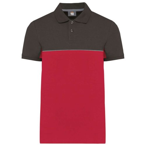 Designed To Work WK210 UNISEX ECO-FRIENDLY TWO-TONE SHORT SLEEVE POLO SHIRT 2XL