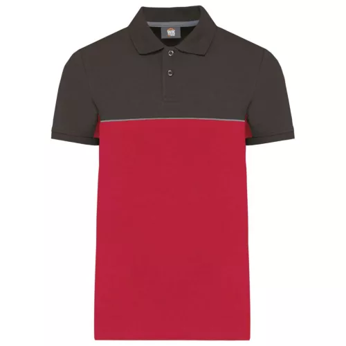 Designed To Work WK210 UNISZEX KÖRNYEZETBARÁT KÉTTÓNUSÚ RÖVID UJJÚ PÓLÓING S