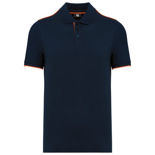 Designed To Work WK270 FÉRFI RÖVID UJÚ KONTRASZTOS DAYTODAY PÓLÓING 3XL