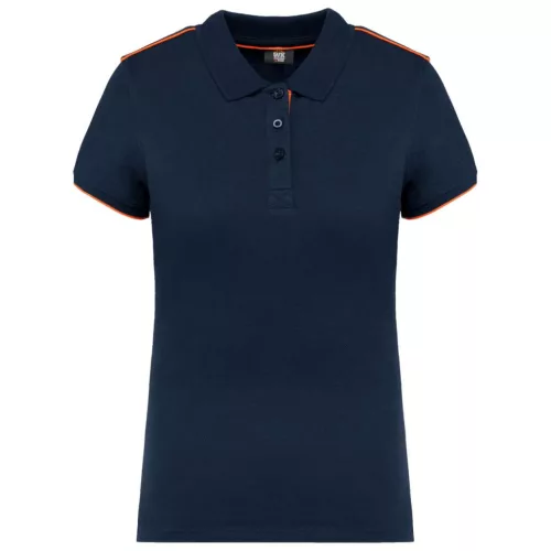 Designed To Work WK271 LADIES' SHORT-SLEEVED CONTRASTING DAYTODAY POLO SHIRT M
