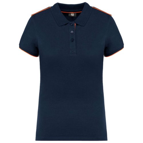 Designed To Work WK271 LADIES' SHORT-SLEEVED CONTRASTING DAYTODAY POLO SHIRT S