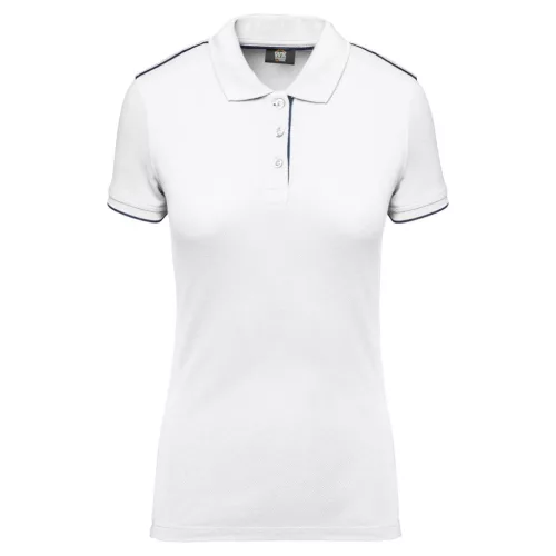 Designed To Work WK271 LADIES' SHORT-SLEEVED CONTRASTING DAYTODAY POLO SHIRT M