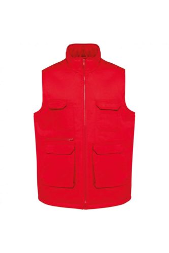 Designed To Work WK607 UNISEX PADDED MULTI-POCKET POLYCOTTON VEST 4XL